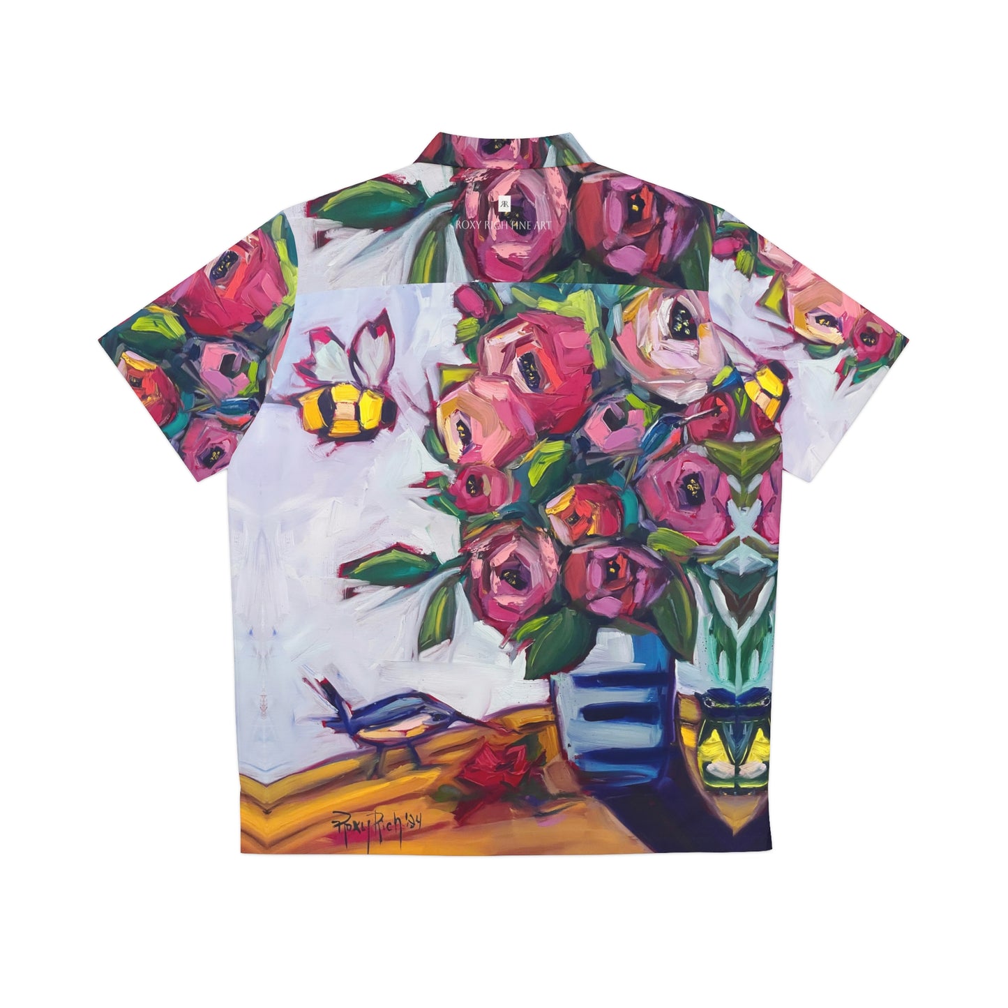 Bee Blooms Men's Hawaiian Shirt