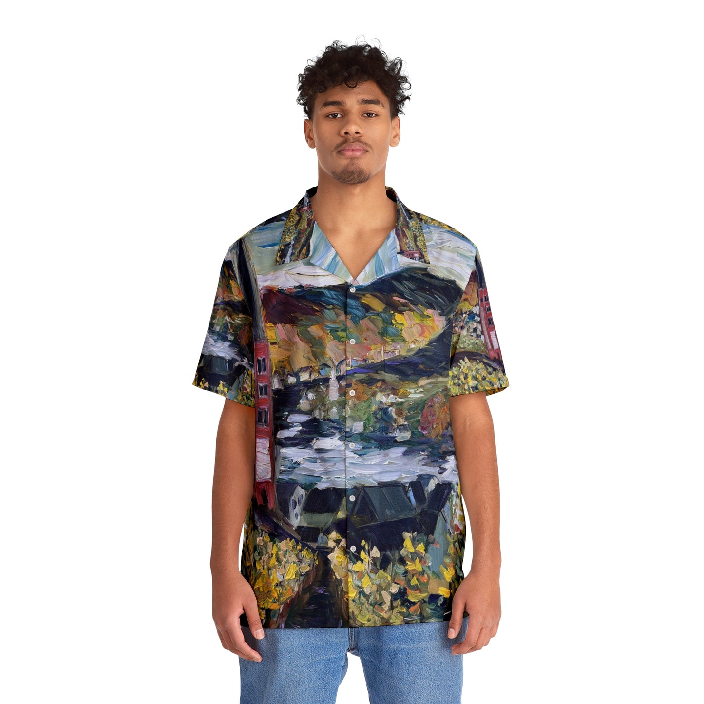Merl Vineyard (and Monastery-Germany) Men's Hawaiian Shirt