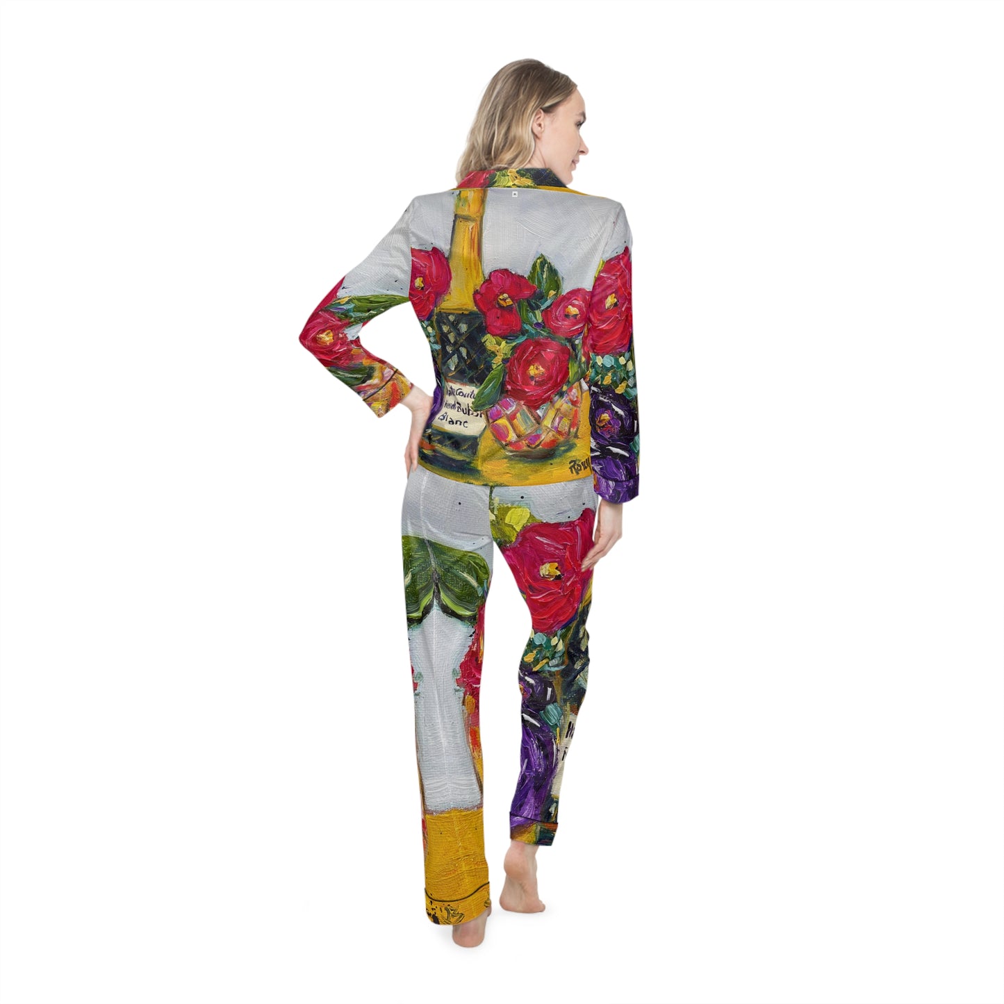 Satin Pajamas - French Bubbles