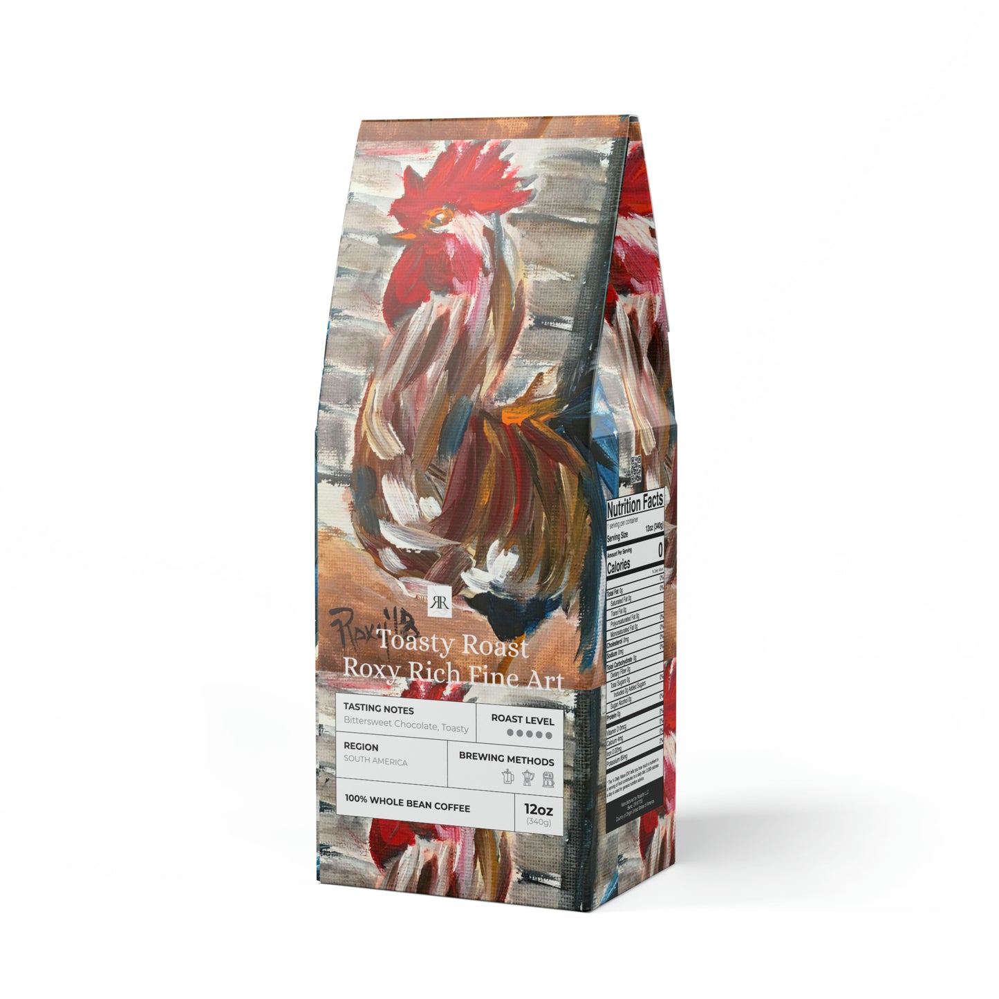 Ruling the Roost-Rooster- Toasty Roast Coffee 12.0z Bag