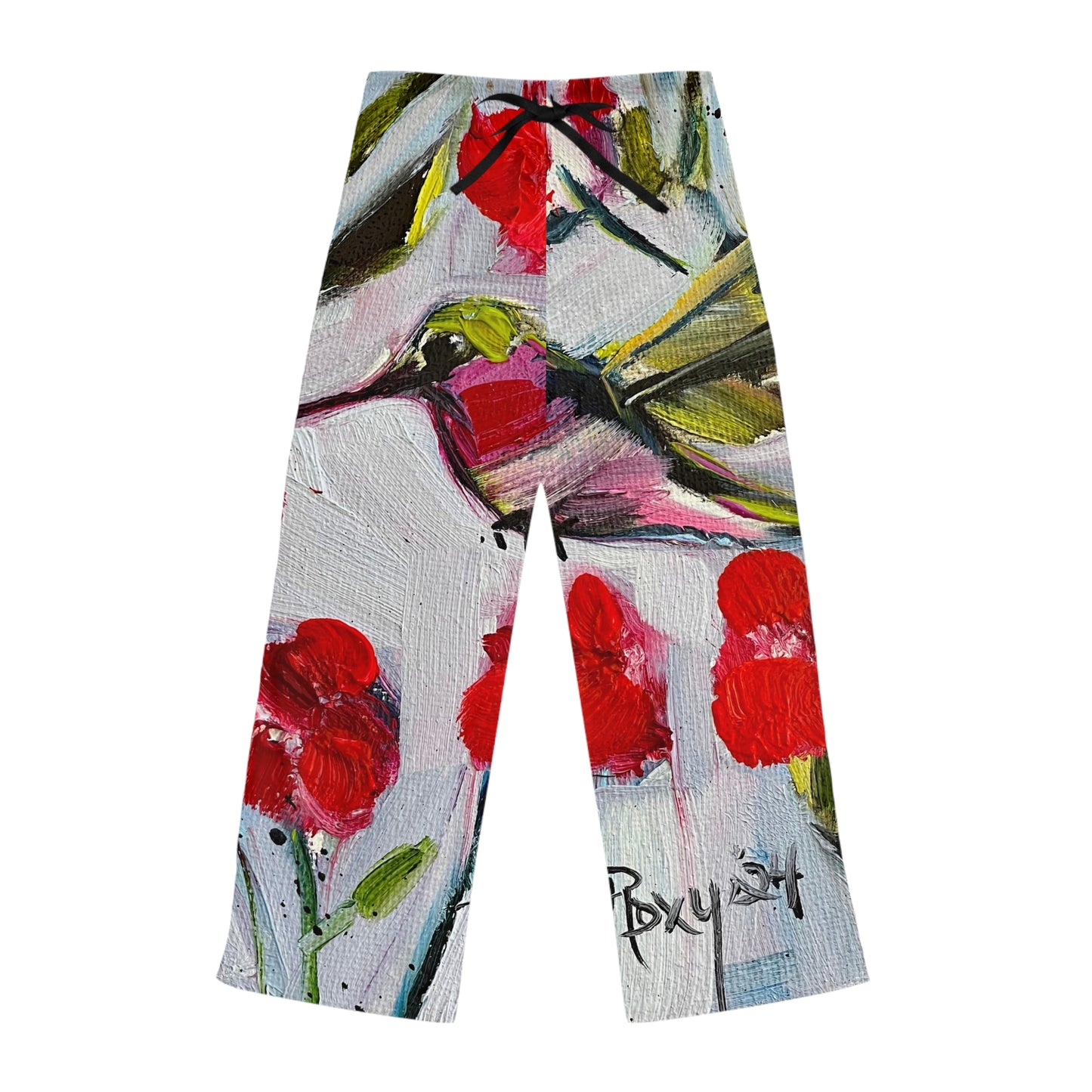 Pajama Pants - Hot lips Hummingbird- Women's Pajama Pants