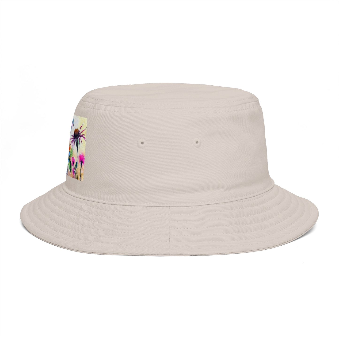 Roxy Rich Fine Art -Hummingbird Garden - Stylish Durable Bucket Hat