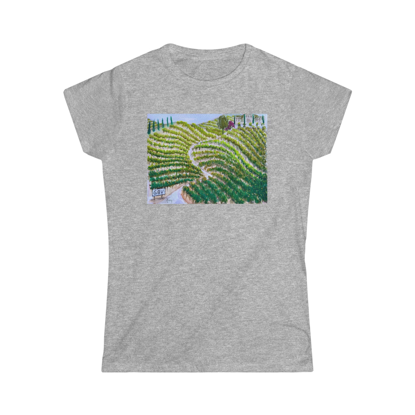 Road to the Villa at Gershon Bachus Vintners Women's Softstyle  Semi-Fitted Tee