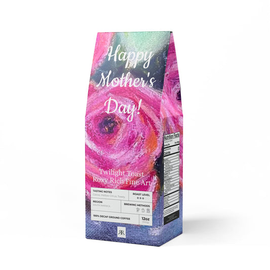 Happy Mother's Day! -Tin Full of Roses -Twilight Toast- Decaf Coffee Blend