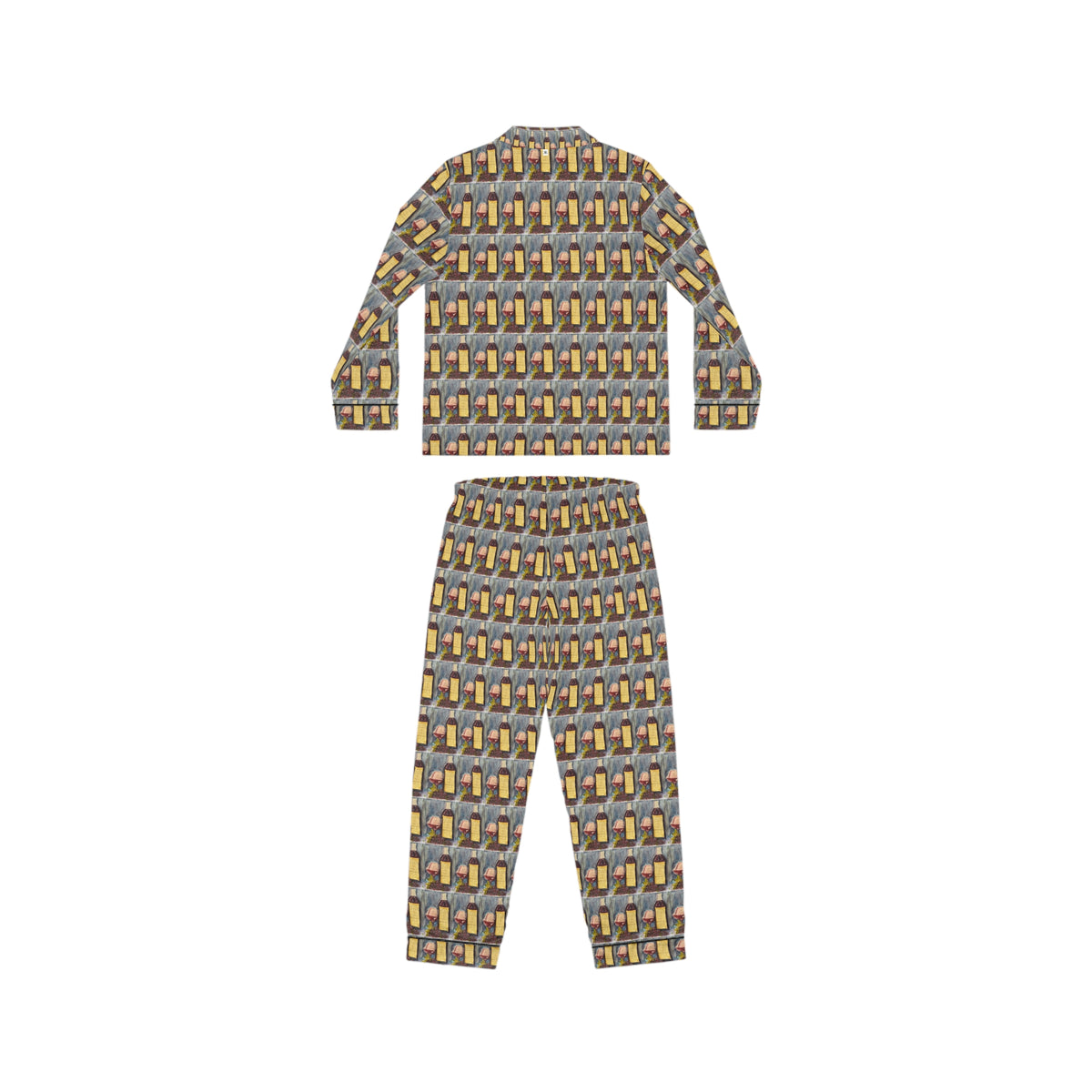 Satin Pajamas — Luxurious Silky Sleepwear Set- Vertunmus-GBV Wine and Clique Glass