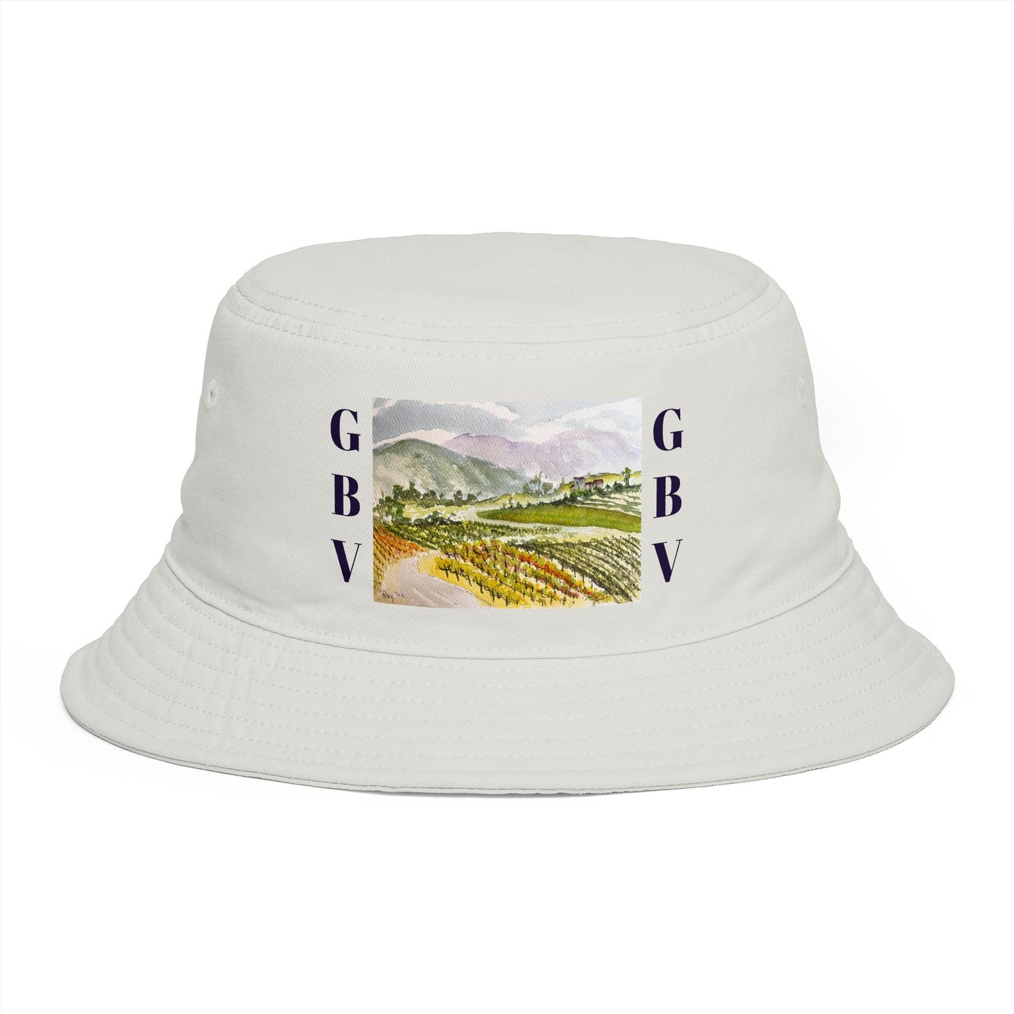 Roxy Rich Fine Art -Road Down from the Villa-GBV- Bucket Hat — Stylish Durable Travel Hat