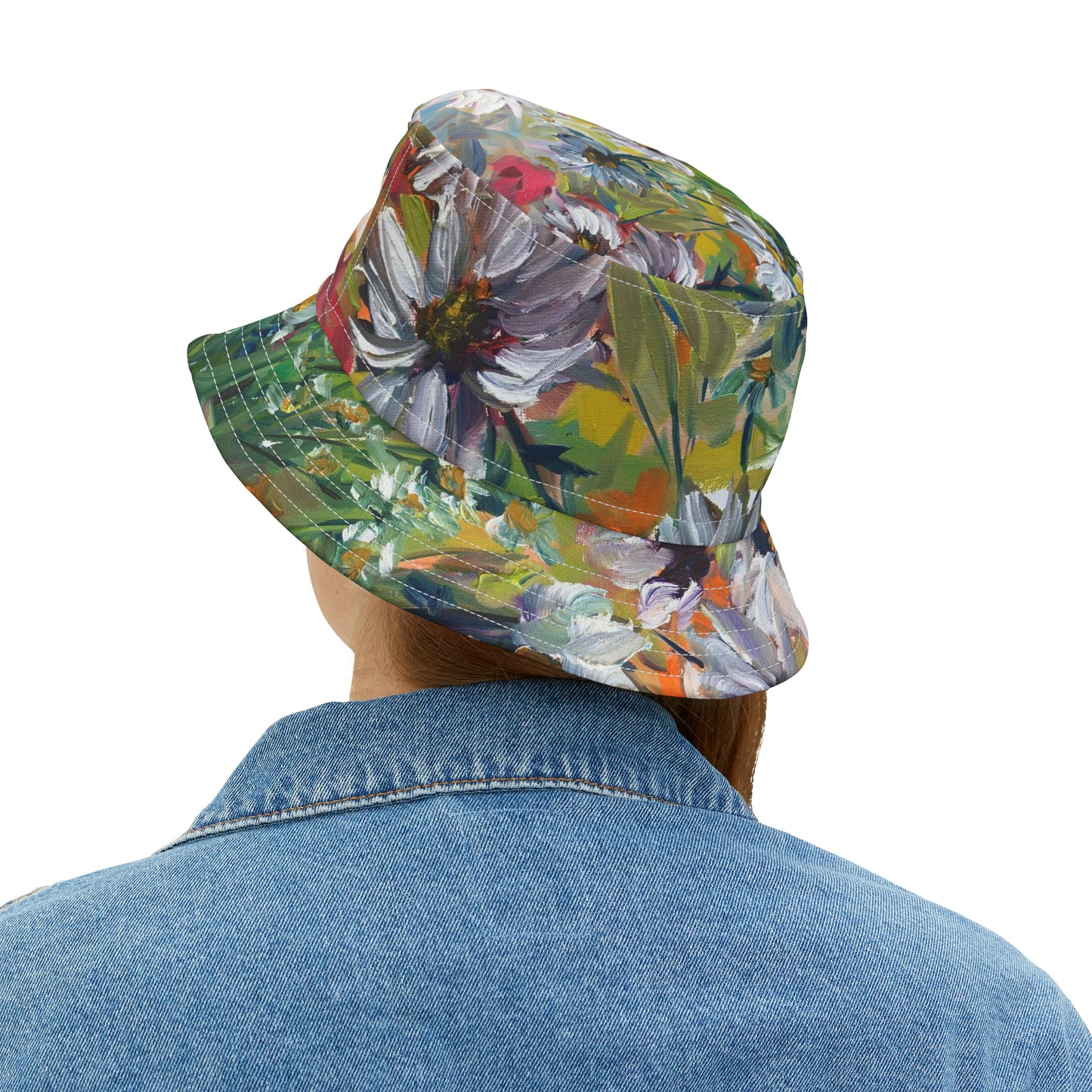 Chapeau de seau de jardin de marguerite