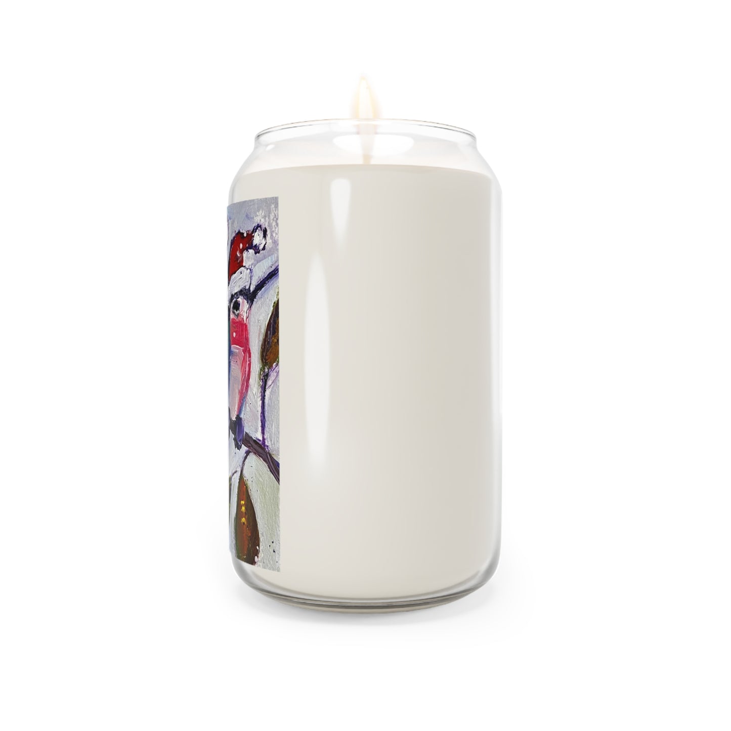 Holiday Hummingbirds in Santa Hats Scented Candle, 13.75oz