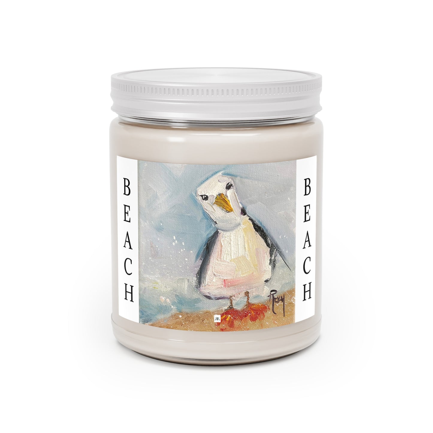 Scented Candle 9oz-Inquisitive Seagull -"Beach"