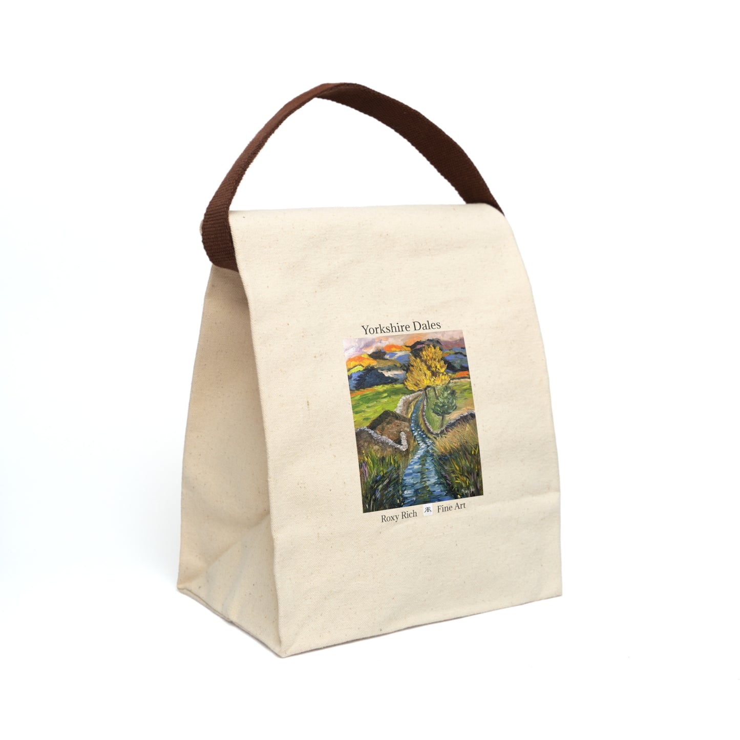 Yorkshire Dales Travel/Souvenir Canvas Lunch Bag With Strap