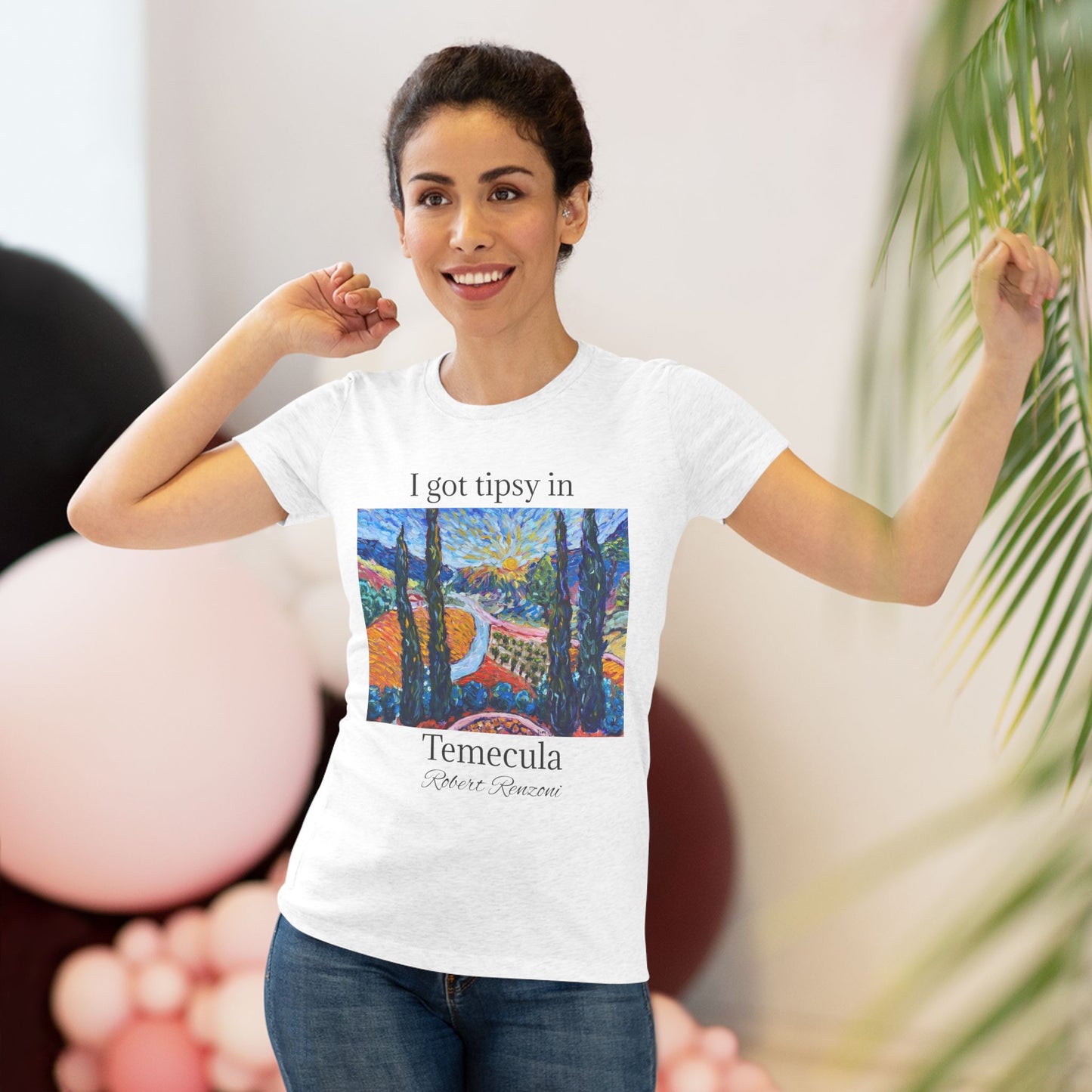 I got tipsy in Temecula Women's fitted Triblend Tee Temecula tee shirt souvenir -Sunny Cypresses at Robert Renzoni