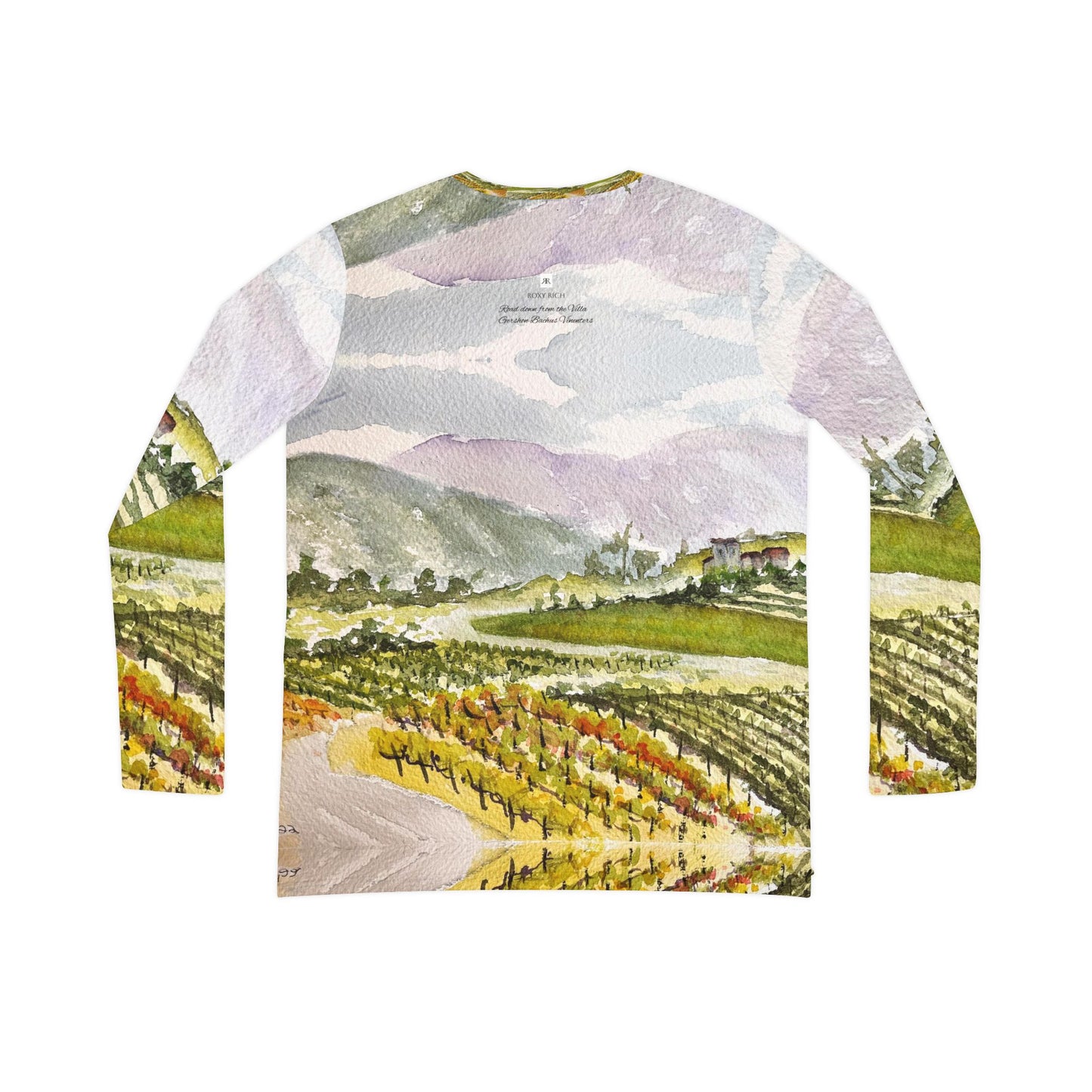 Long Sleeve Shirt-Road Down from the Villa at GBV  - V-neck Women's