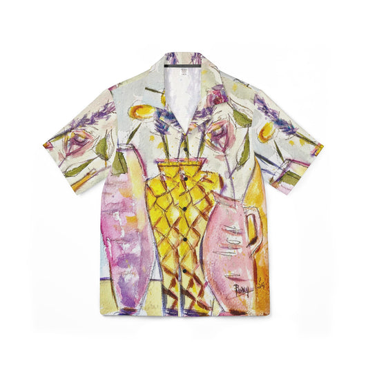 Men's Hawaiian Camp Shirt -Spring Vases