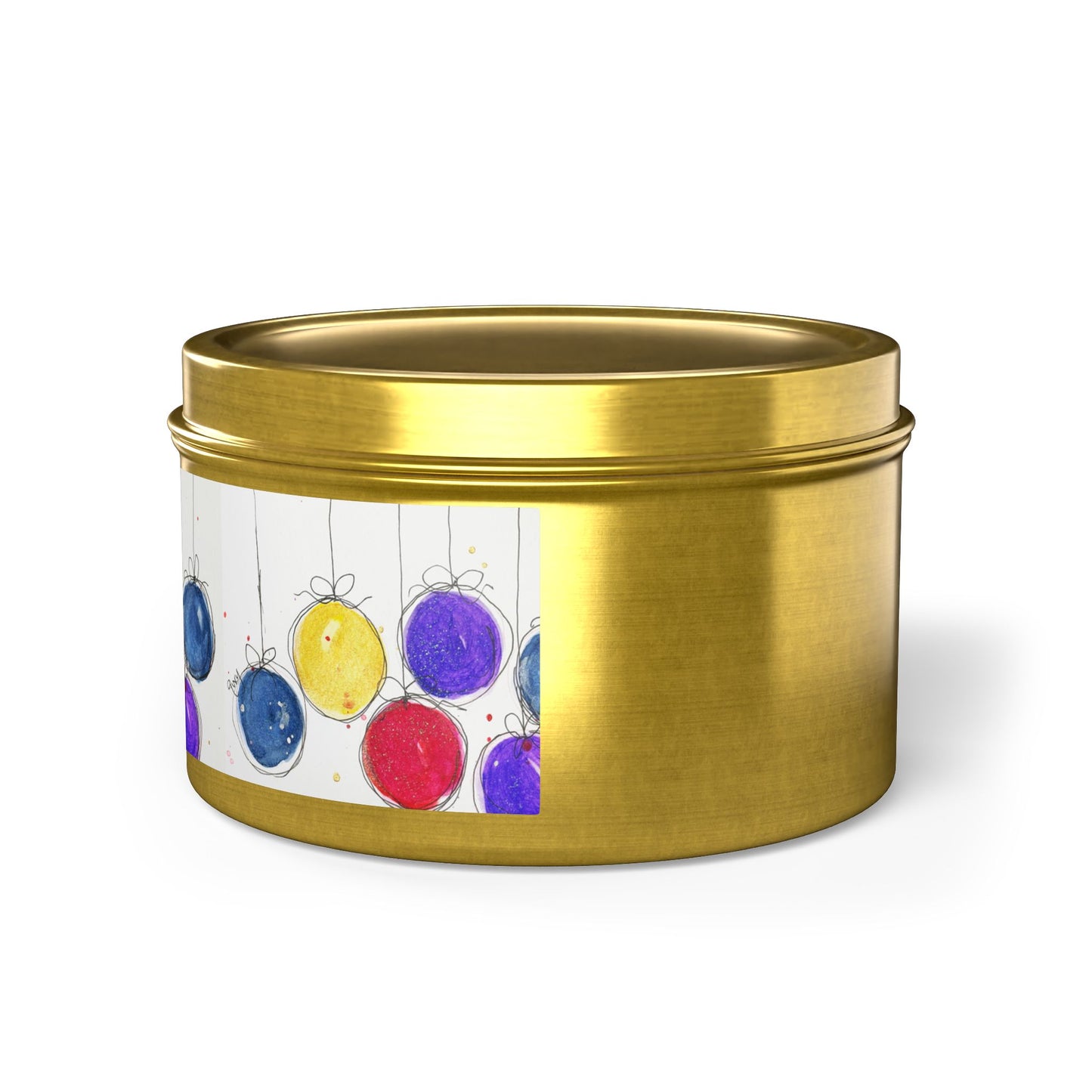 Tin Candle-Christmas Balls