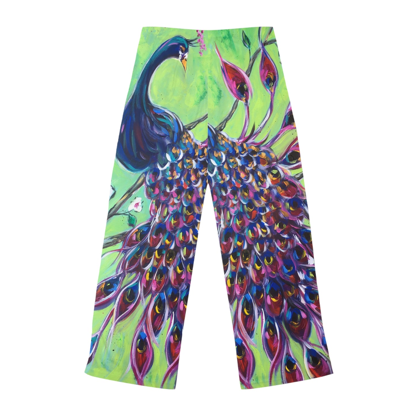 Pajama Pants - Royal Plumage Peacock- Women's Pajama/Lounge Pants