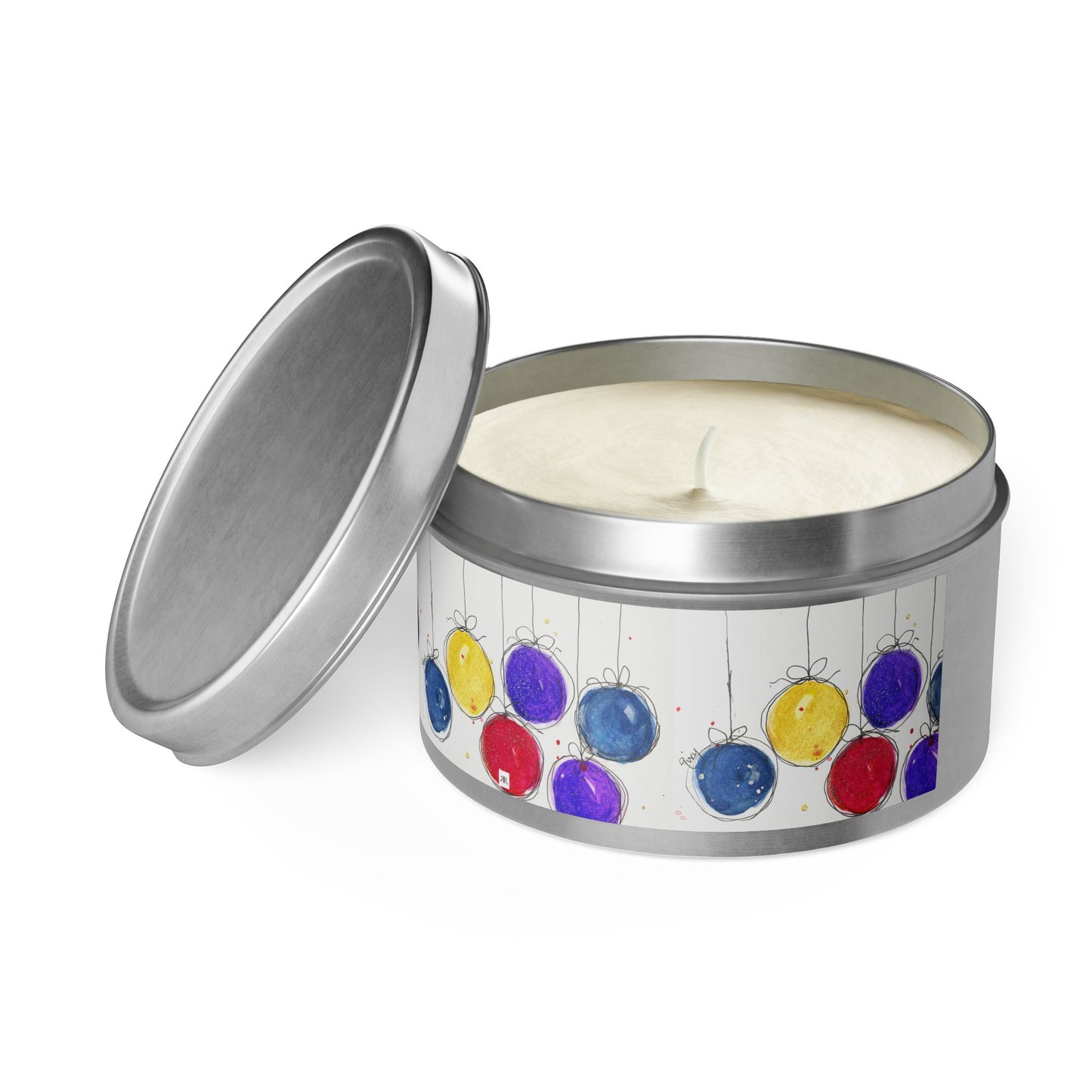 Tin Candle-Christmas Balls