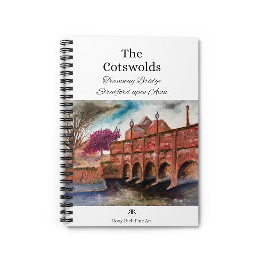 Puente del tranvía Stratford upon Avon "Los Cotswolds" Cuaderno de espiral