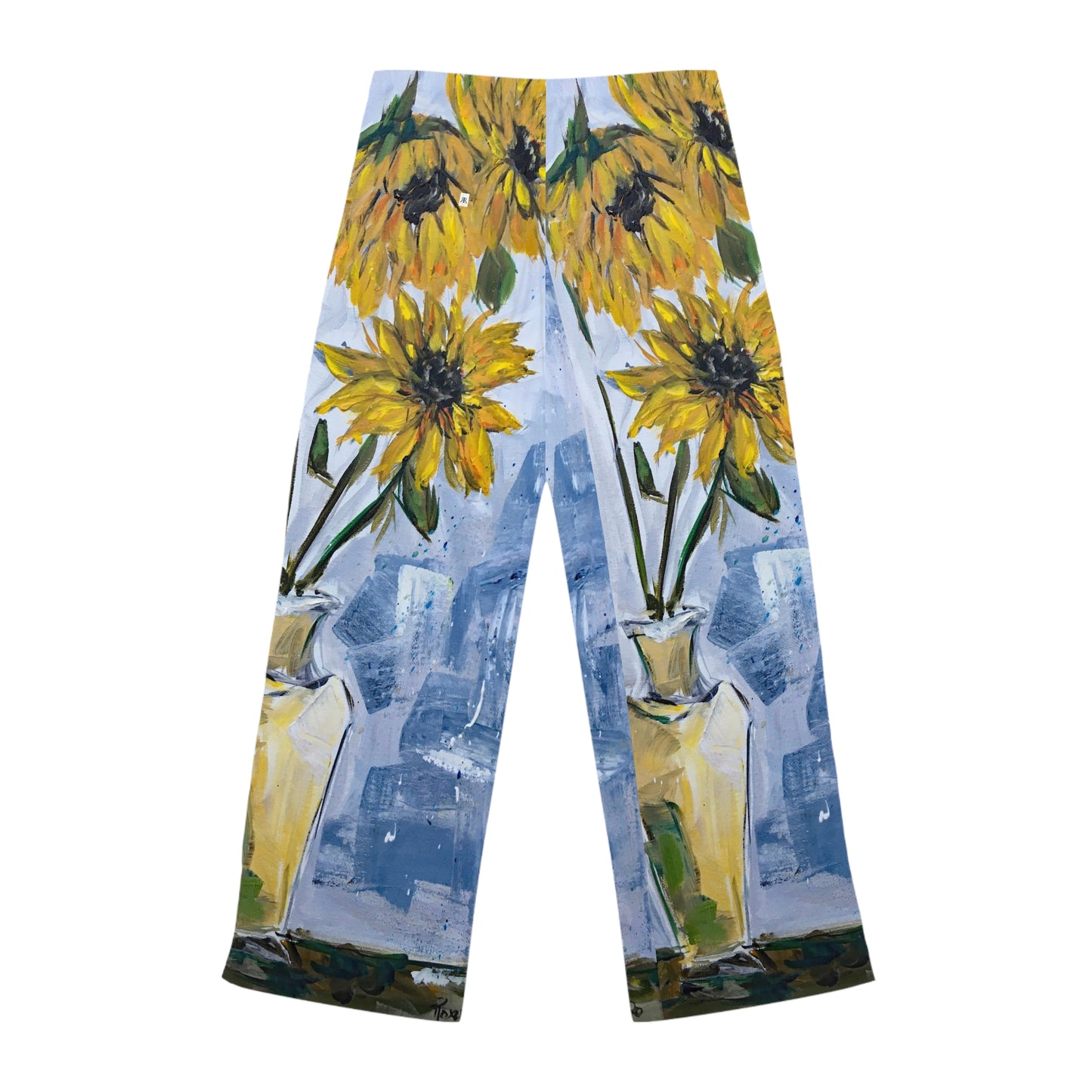 Pajama Pants - Shabby Sunflowers- Women's Pajama Pants