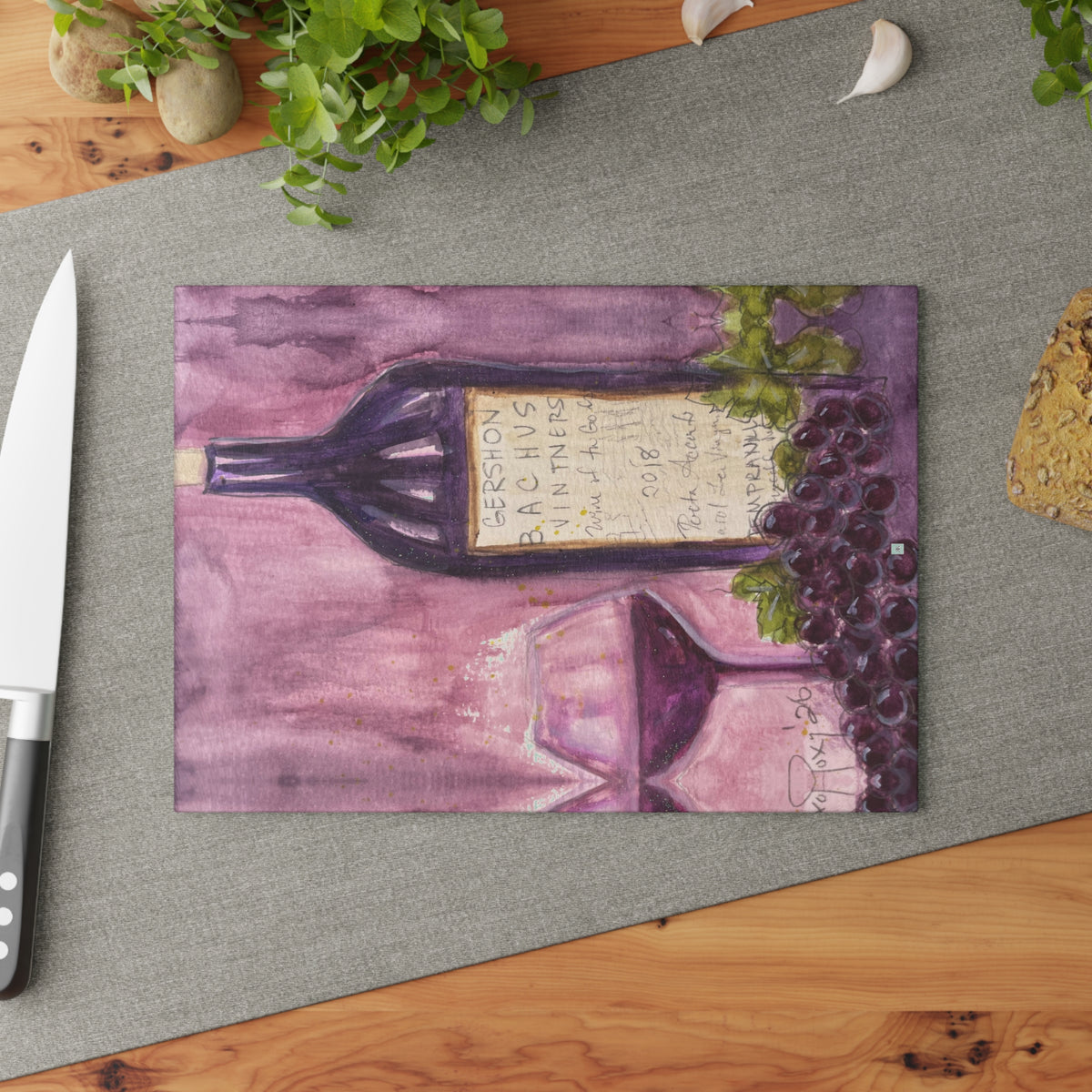 Glass Cutting Board-GBV Porta Accanto Tempranillo