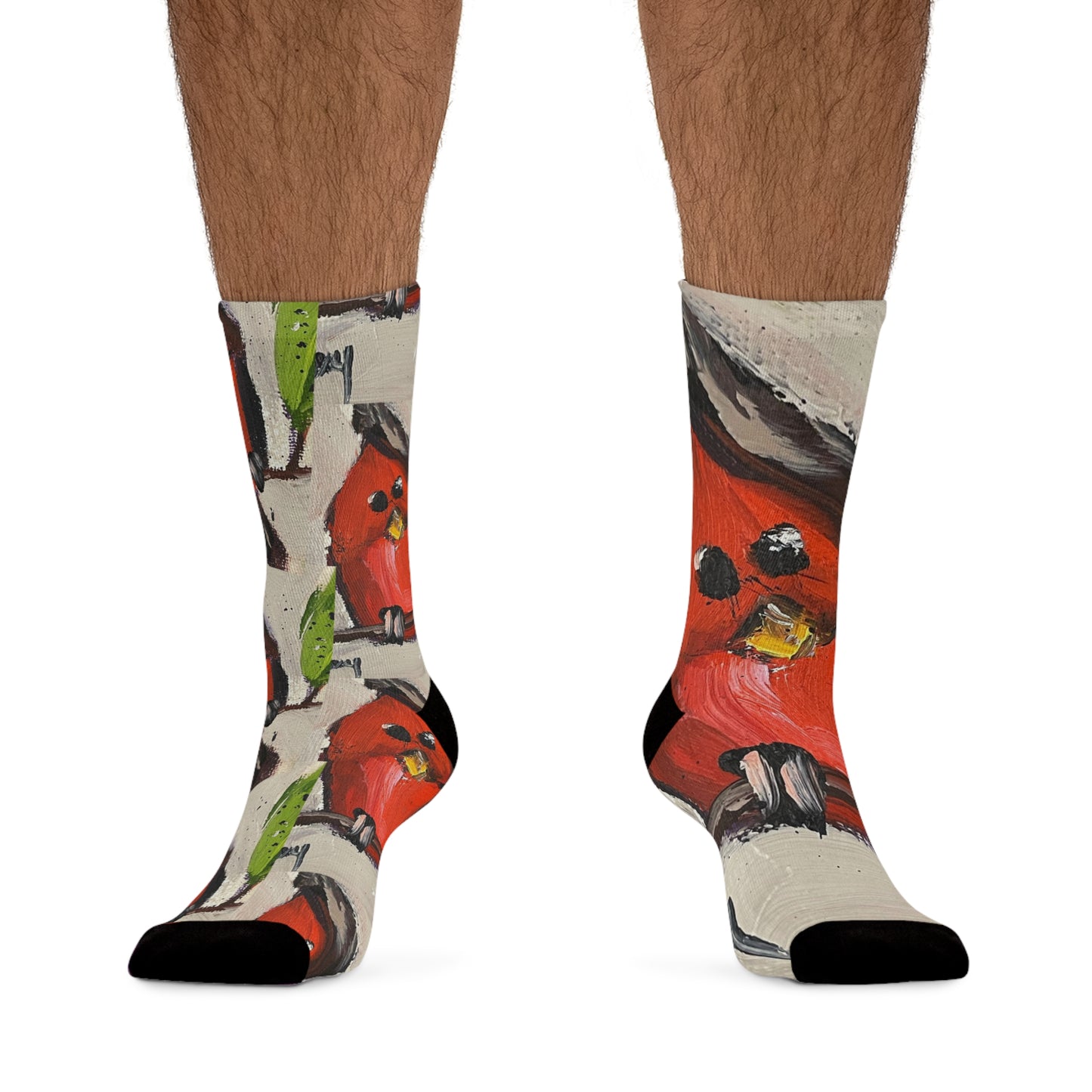 Goofy Cardinal Chick Socks