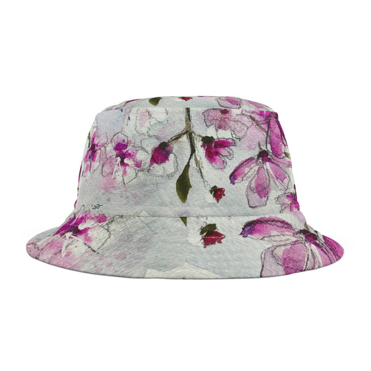 Sombrero de pescador con flores de cerezo