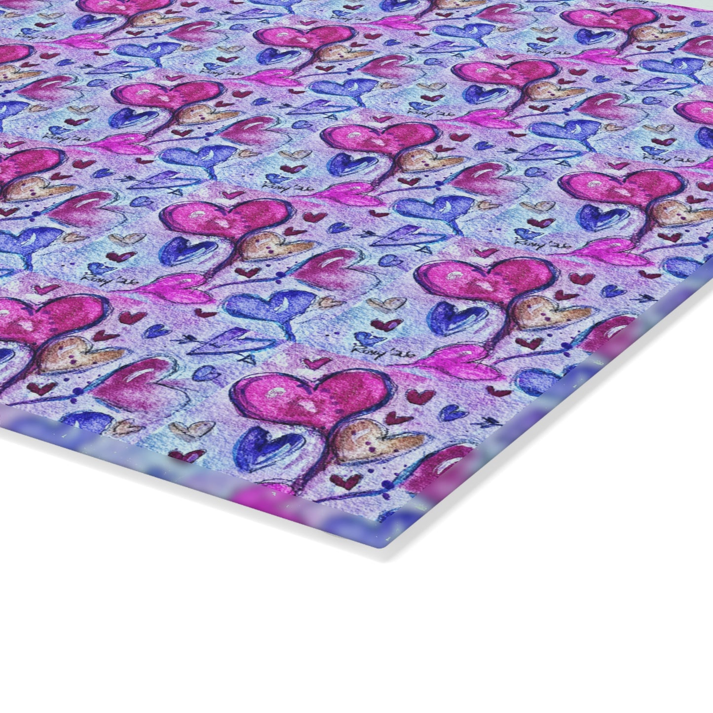 Cutting Board-Floating Hearts Parade-Valentine's Day