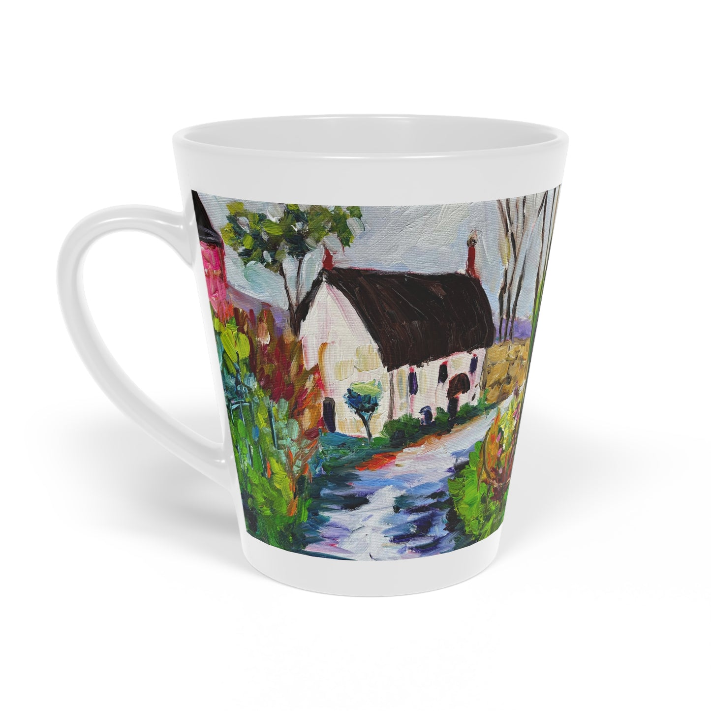 Country Cottage "Cotswolds"- Latte Mug, 12oz