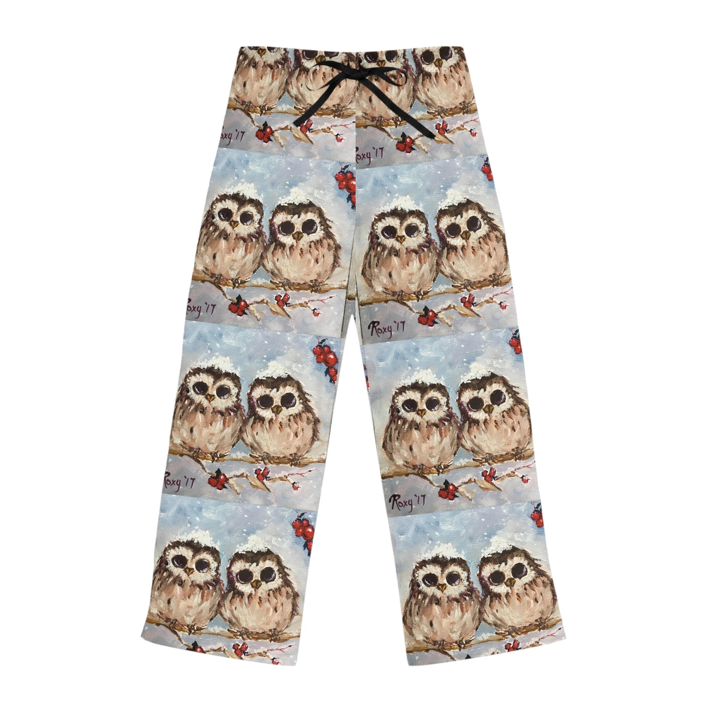 Pajama Pants - Adorable Snowy Owl Chicks- Women's Pajama Pants