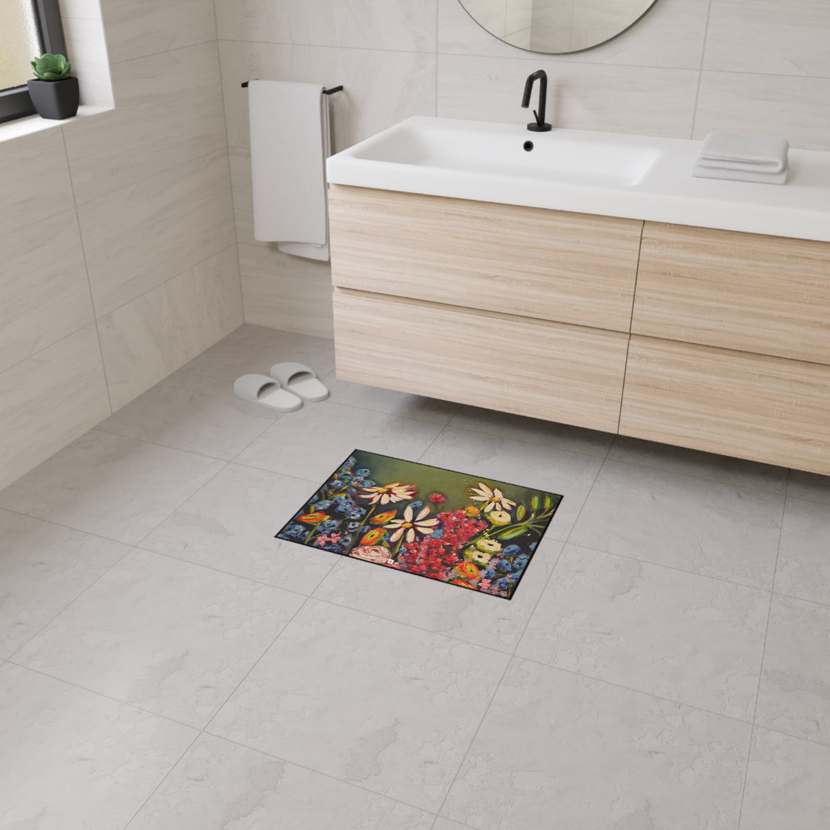 Heavy Duty Floor Mat-Moonlight Meadow