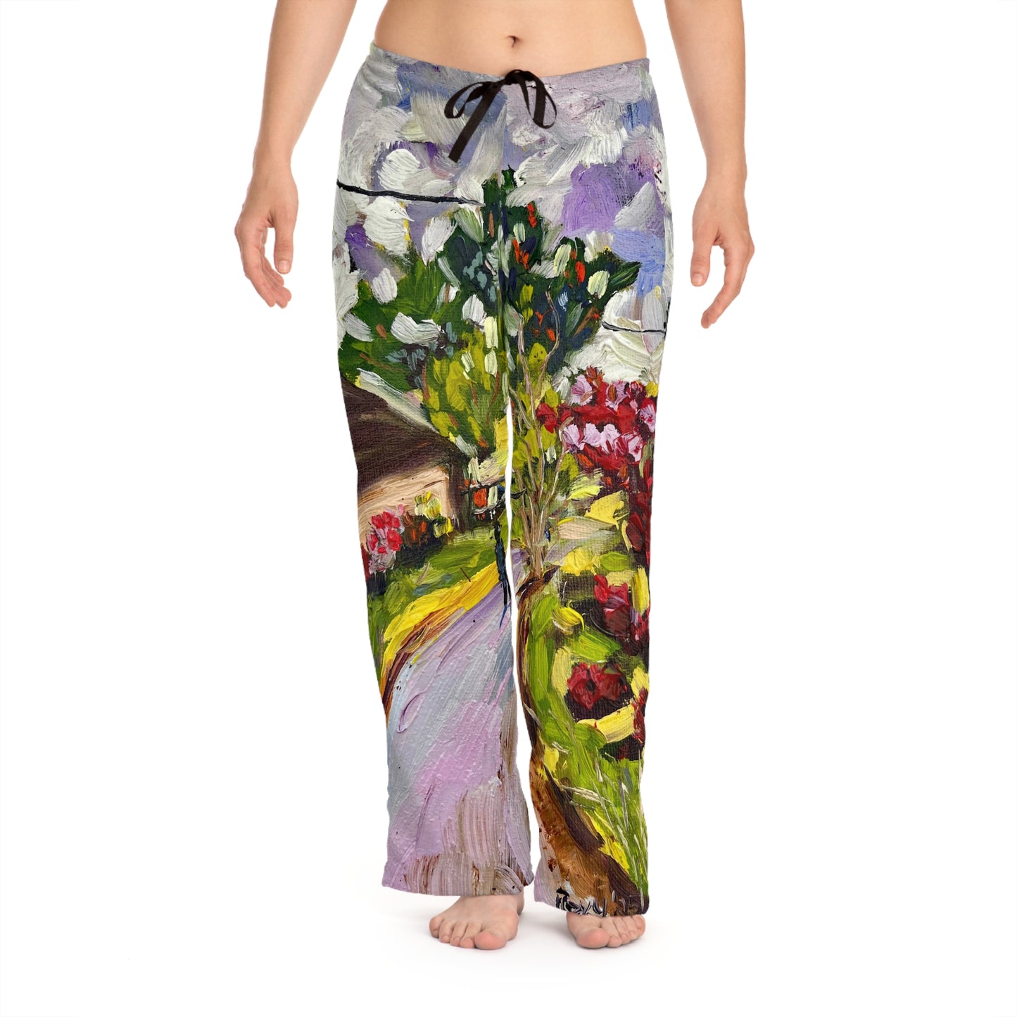 Women's Pajama Pants-Dreamy Walk in Churchill Cotswolds