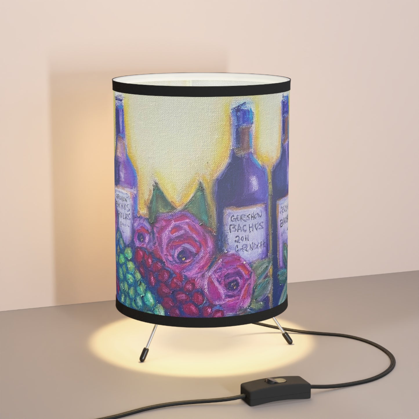 GBV Wine and Roses Tripod Lamp