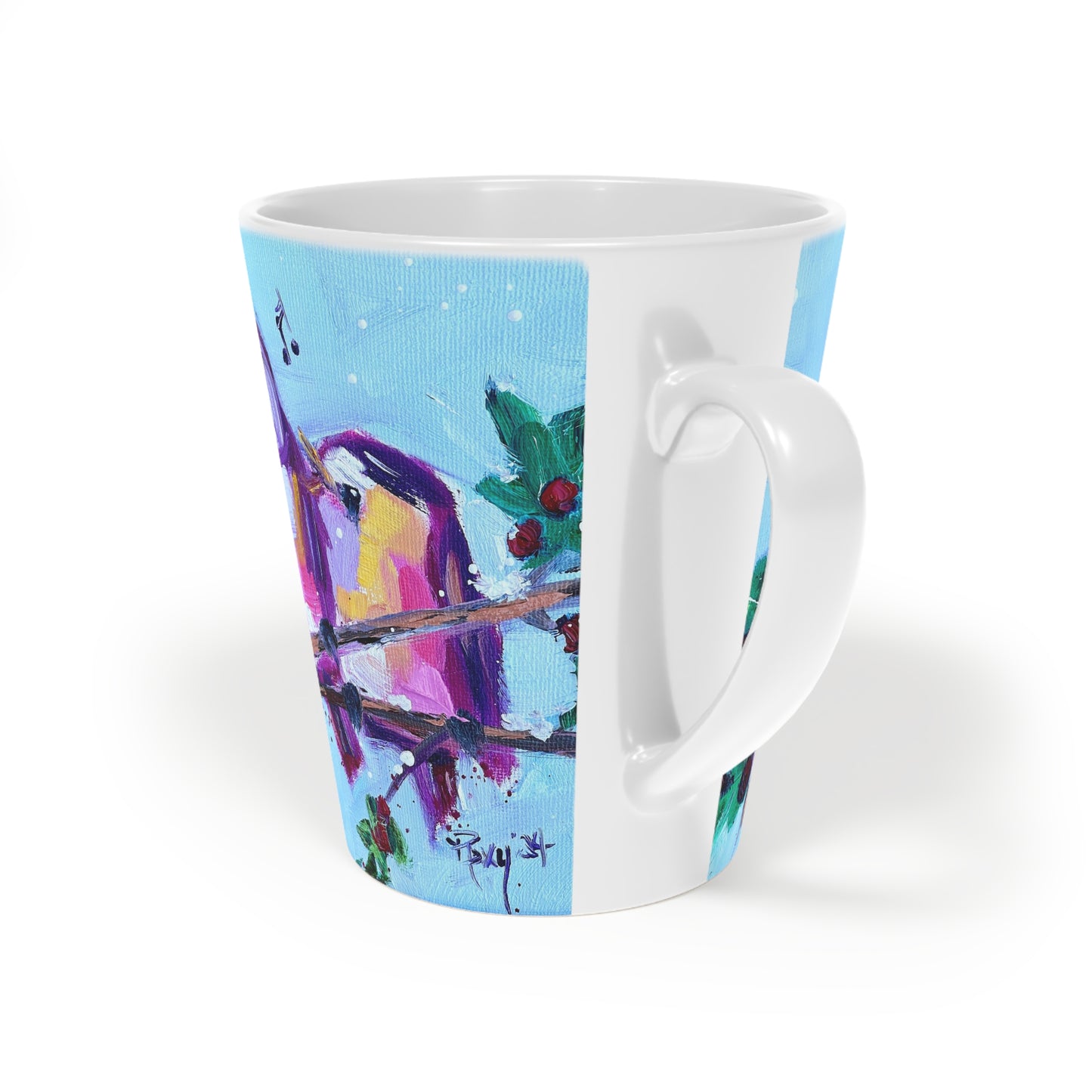 Copy of Poinsettias Latte Mug, 12oz to edit