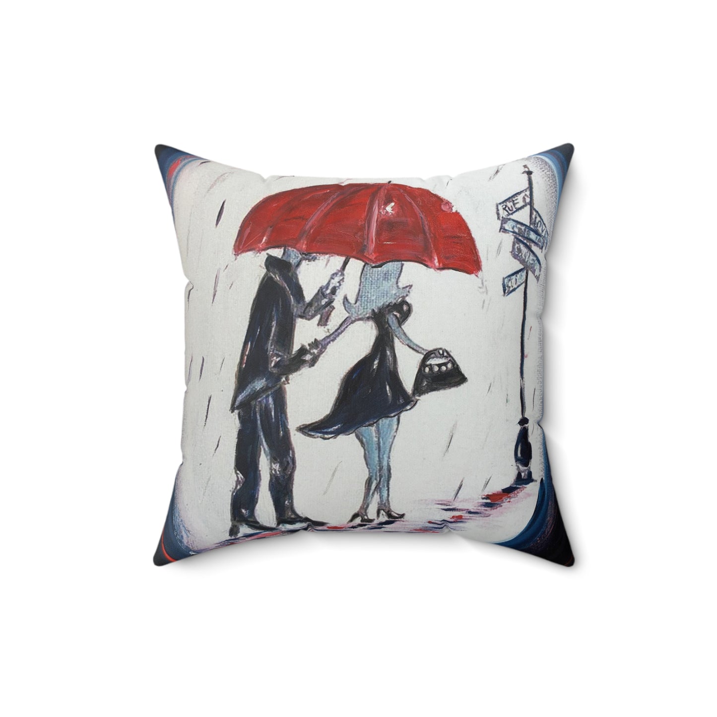 The Gentleman (Romantic Couple) Indoor Spun Polyester Square Pillow