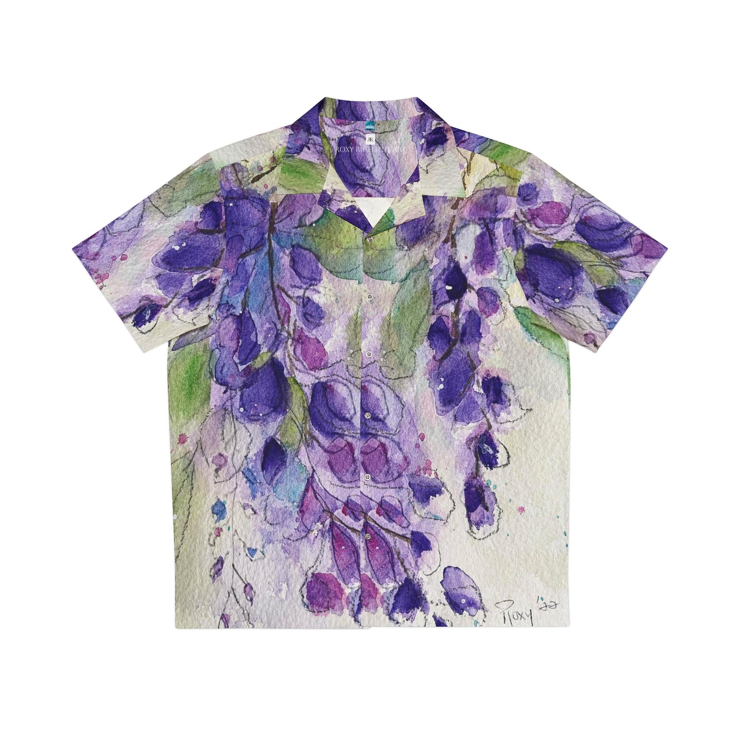 Men's Hawaiian Shirt- Purple Wisteria