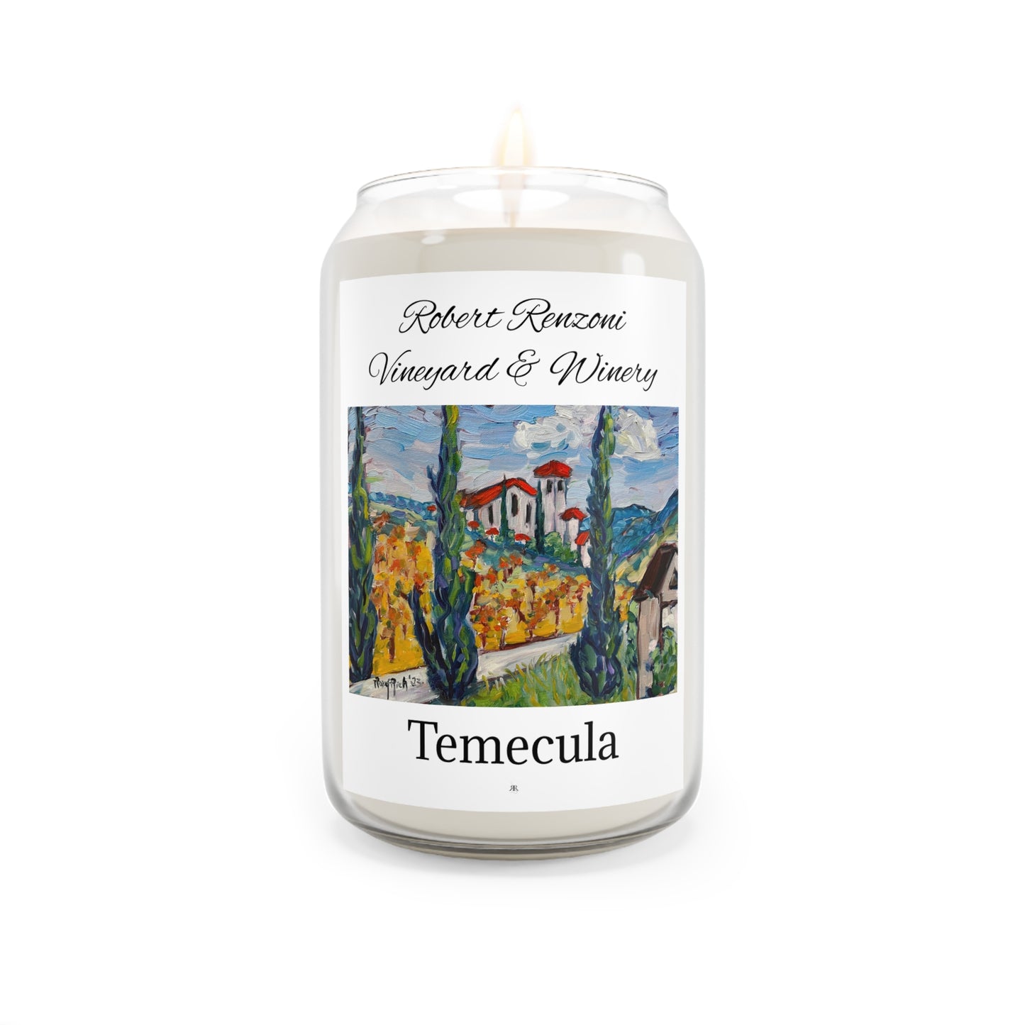 Scented Candle, 13.75oz-Robert Renzoni Vineyard & Winery-Temecula