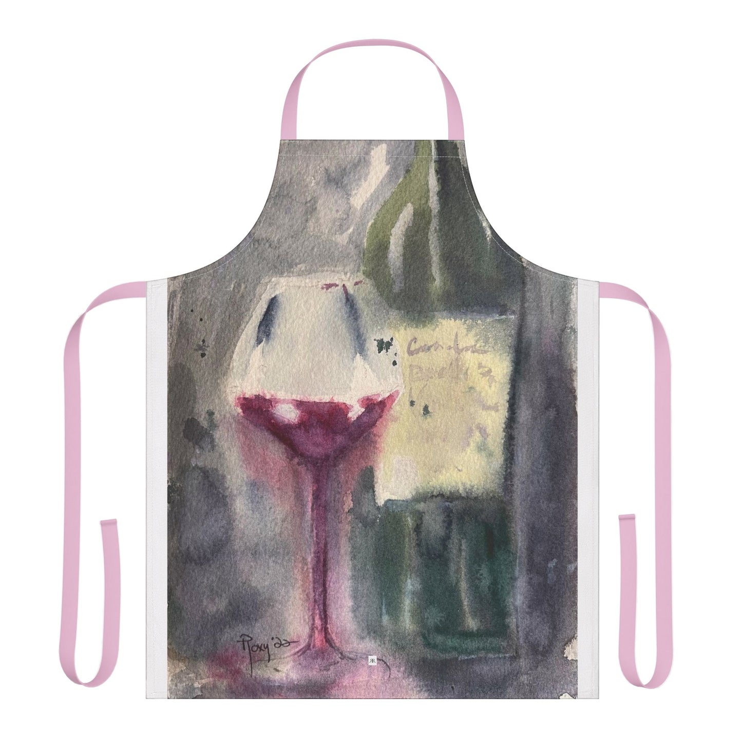 GBV Wine & Clique Glass Art Apron — "Choose Your Straps"