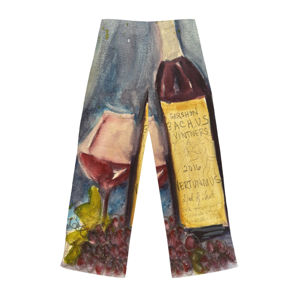 Pajama Pants - GBV Vertunmus Wine- Women's Pajama/Lounge Pants