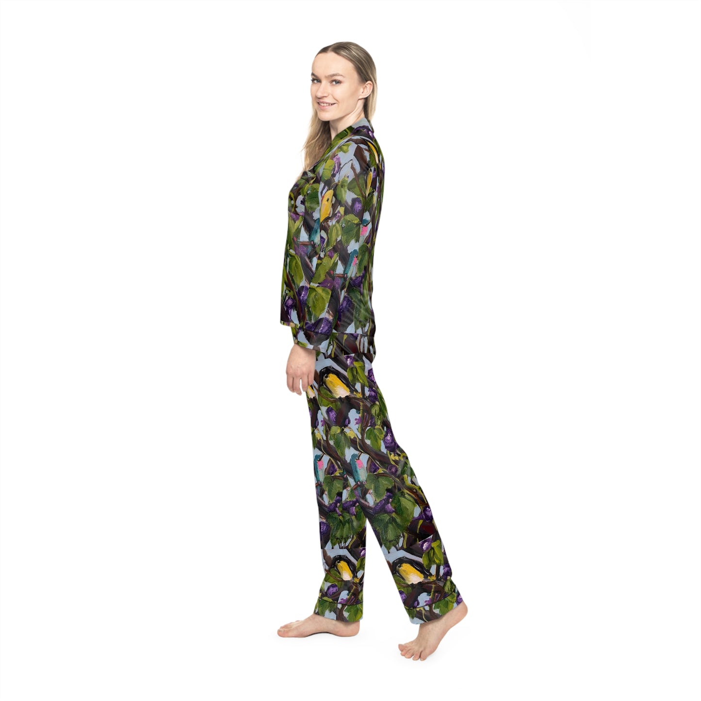 Satin Pajamas - Birds on the Lattice