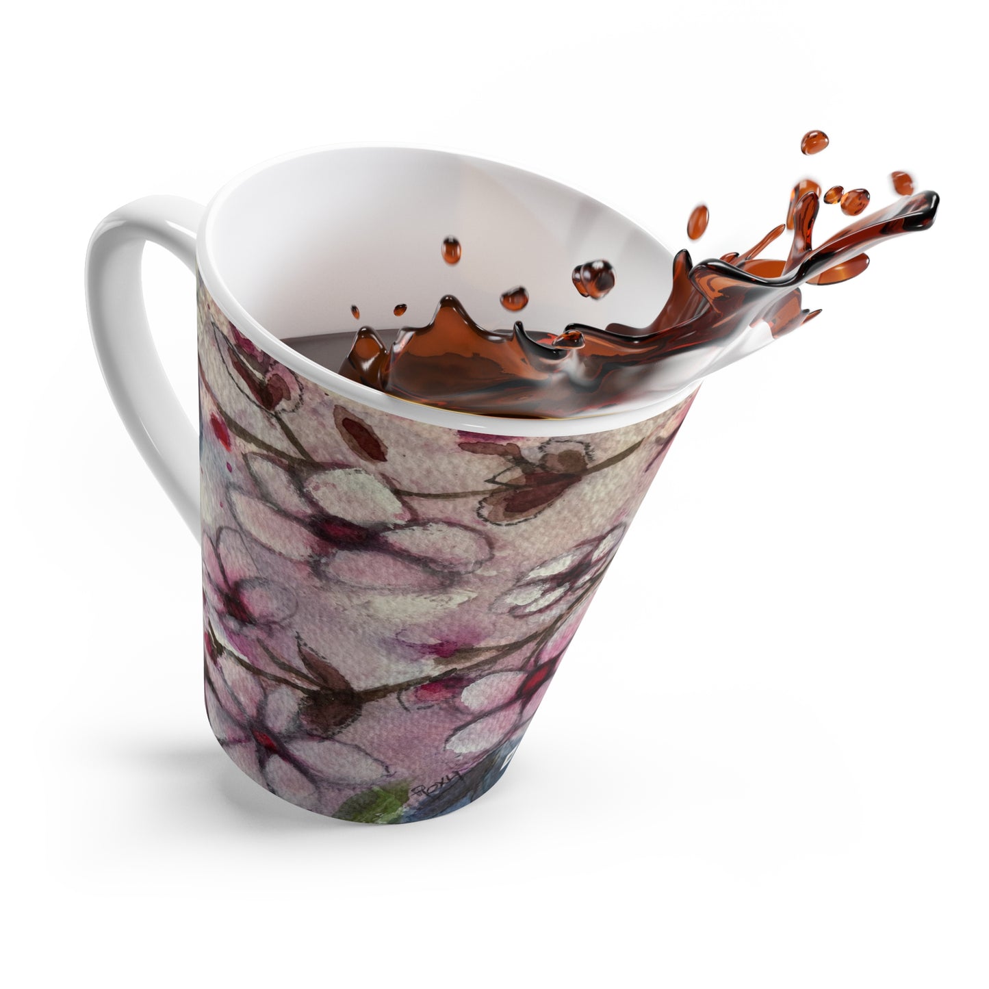 Mug - Hummingbird in Cherry Blossoms-Made in and Ships from USA