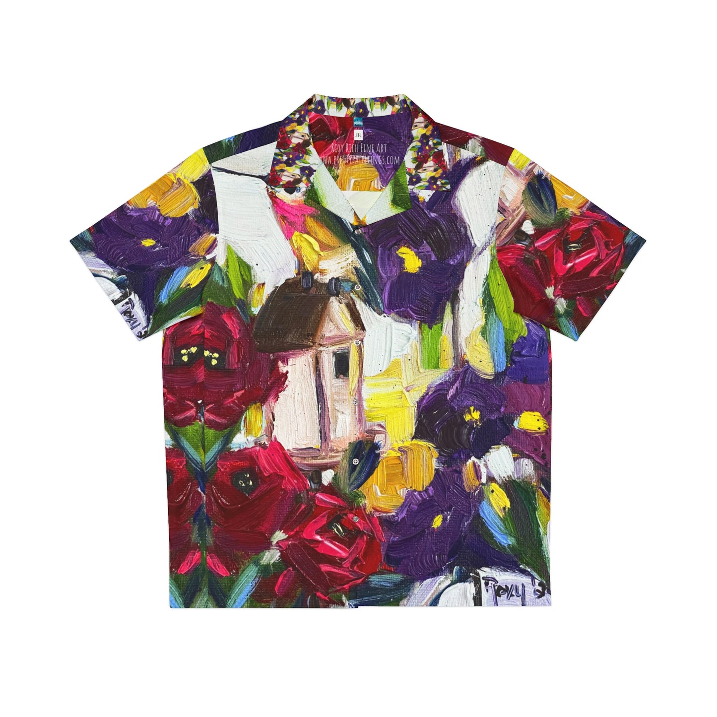 Hummingbird by the Window Men's Hawaiian Shirt