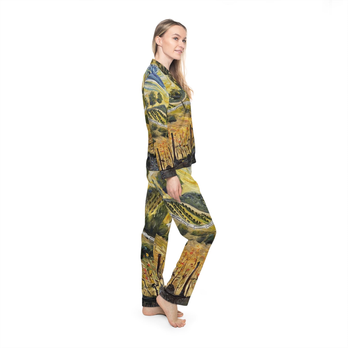 Satin Pajamas - Sunset at the Villa-GBV