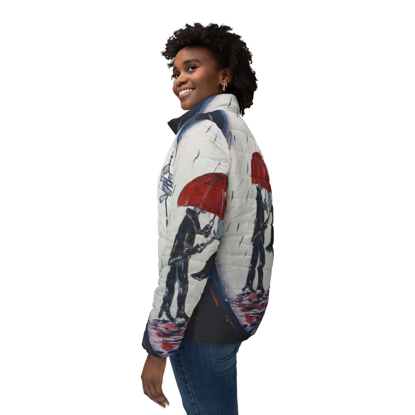 Women's Puffer Jacket - Roxy Rich Fine Art -The Gentleman-Paris Couple