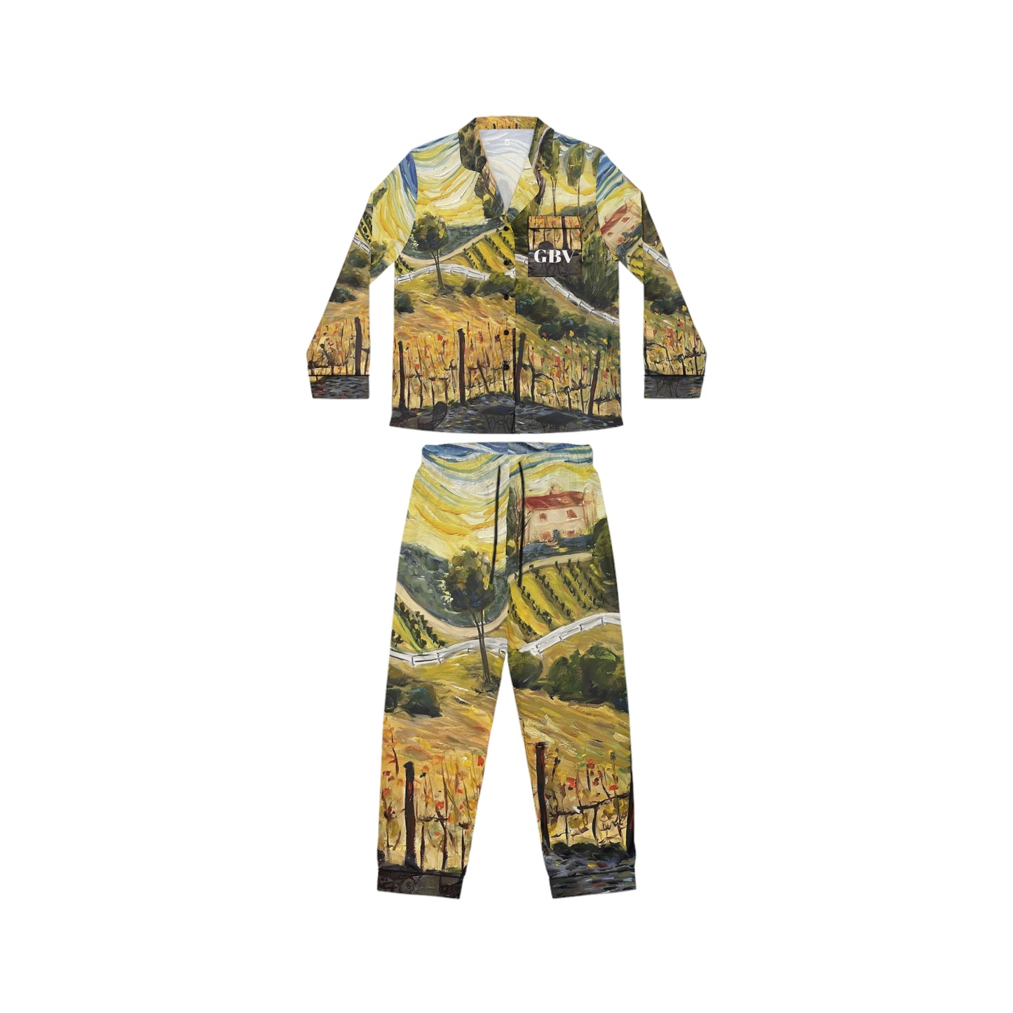 Satin Pajamas - Sunset at the Villa-GBV