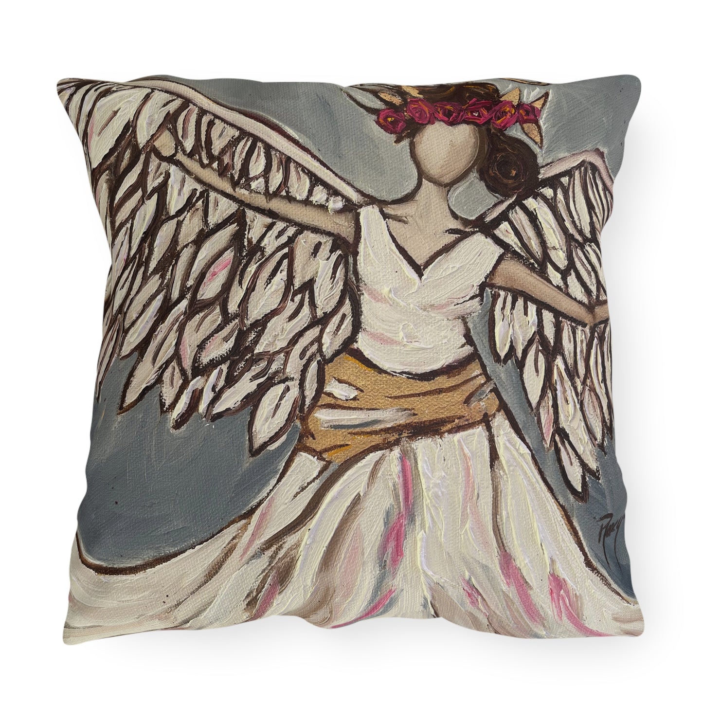 Angel Rising Outdoor Pillows