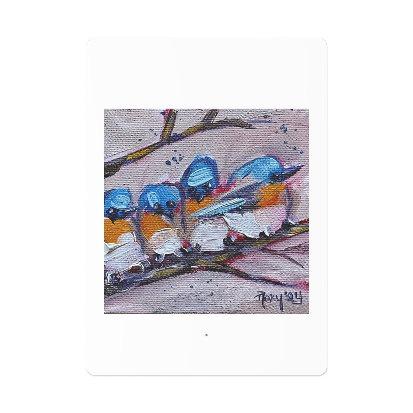 Cuddling Bluebirds Poker Cards/Playing Cards