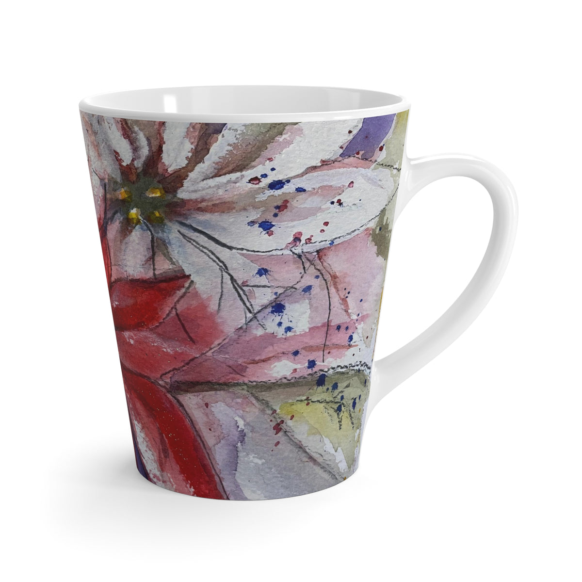 Mug - Poinsettias-Made in and Ships from America