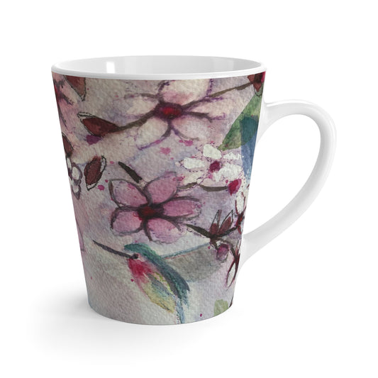 Mug - Hummingbird in Cherry Blossoms-Made in and Ships from USA