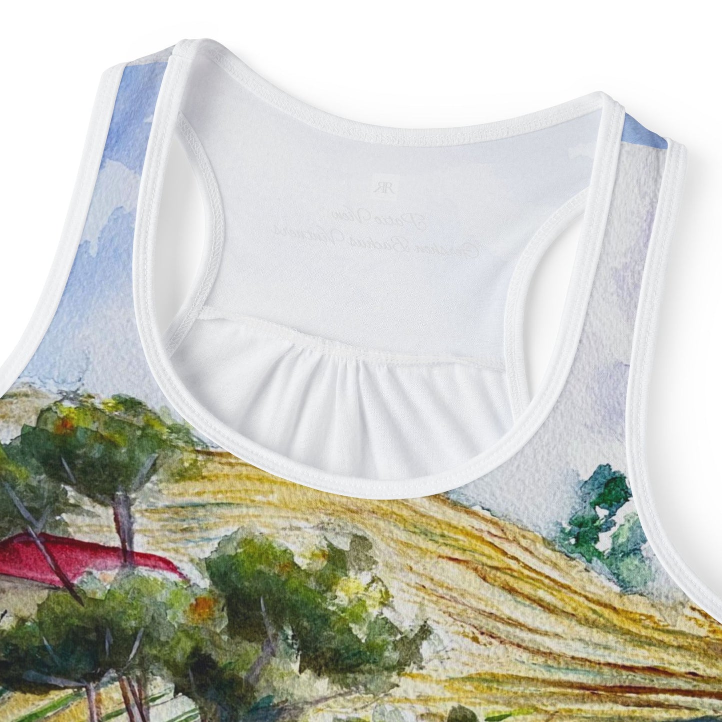 Women's Racerback Tank Top-Patio View-Gershon Bachus Vintners