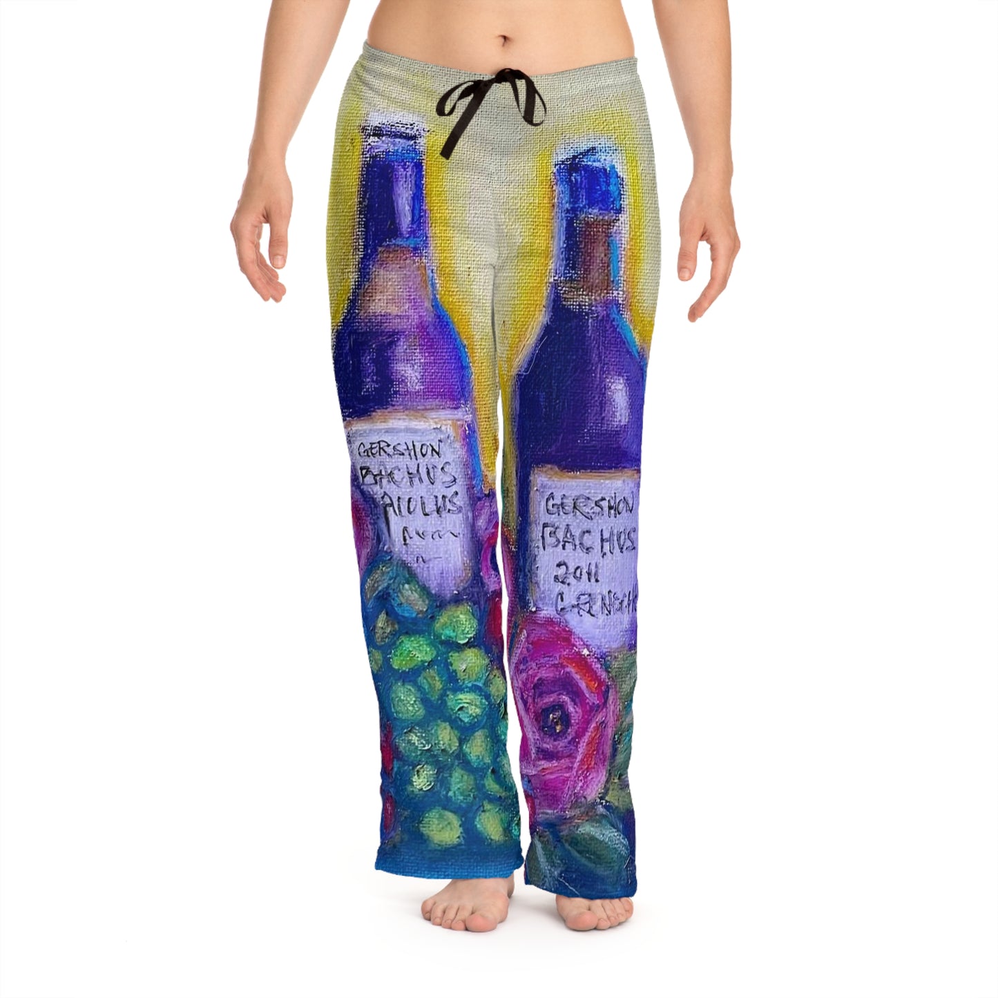 Pajama Pants - GBV Wine and Roses- Women's Pajama Pants