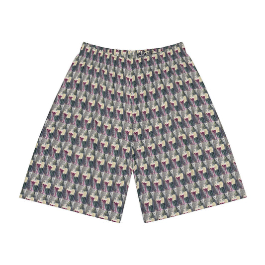 Men’s Sports Shorts - GBV Wine and Clique Glass